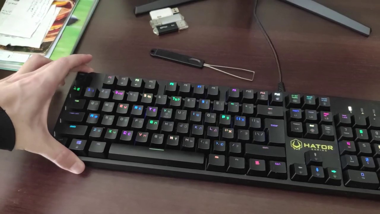 Обзор на клавиатуру Hator Rockfall mechanical Red switches