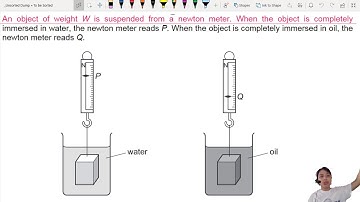 ON19 P11 Q11 Upthrust in Two Fluids | Oct/Nov 2019 | CAIE A Level 9702 Physics