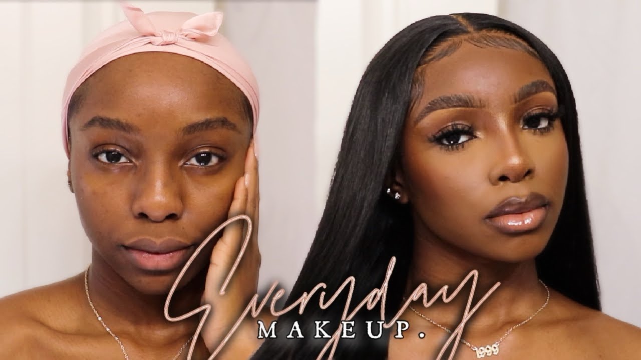 Detailed Flawless Everyday Soft Glam Darkskin Woc Makeup Tutorial For Beginners Youtube