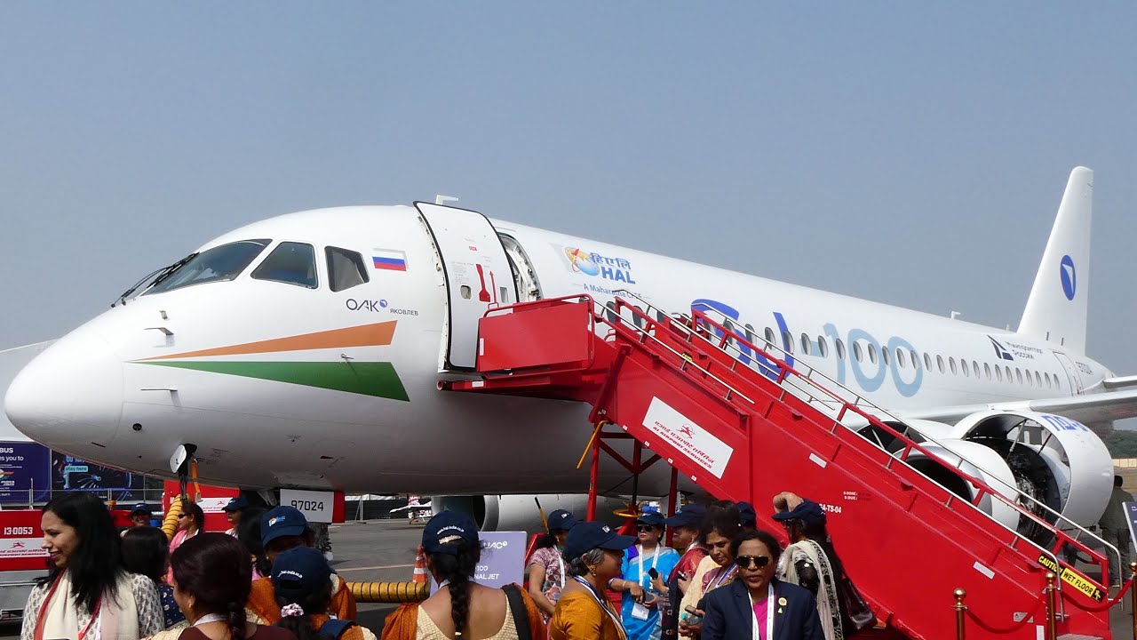 🇷🇺 🇮🇳 Russian Delegation at Wings of India | Sukhoi SSJ100 & Ilyushin IL 114 300