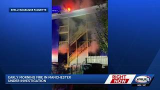 Fire crews fight flames at Manchester apartment for second night in a row