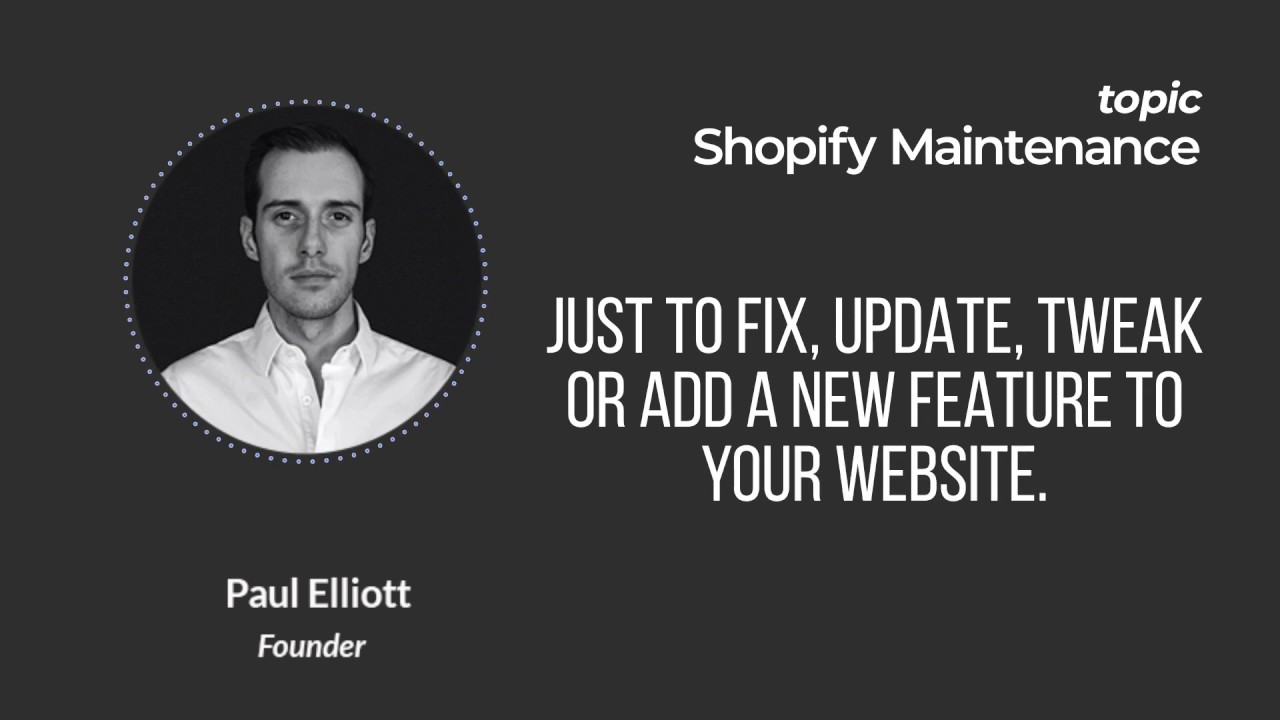 Shopify Maintenance