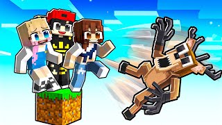 Tek Blok Geyikten Kaçış🧱Minecraft🧱Ayşem Ece Arı