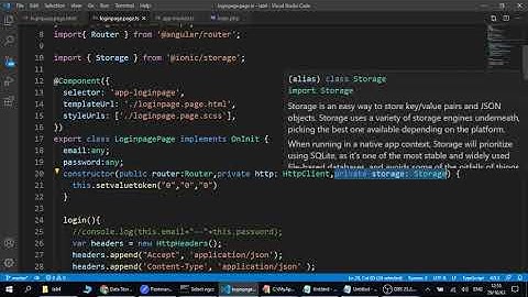 Ionic Framework การสร้าง Application ส่วนการทำงาน login และใช้งานร่วมกับ data storage
