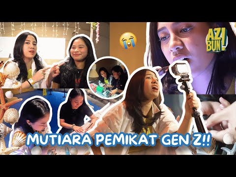 Sok Tenang Panen Mutiara, Azia Auto Panik 😭🦪- AZBUN EPS 25