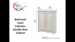 Linen Cabinet With Hamper Double Door Cabinet