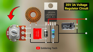 DIY adjustable voltage regulator | Variable power supply using LM2596 IC | Buck converter