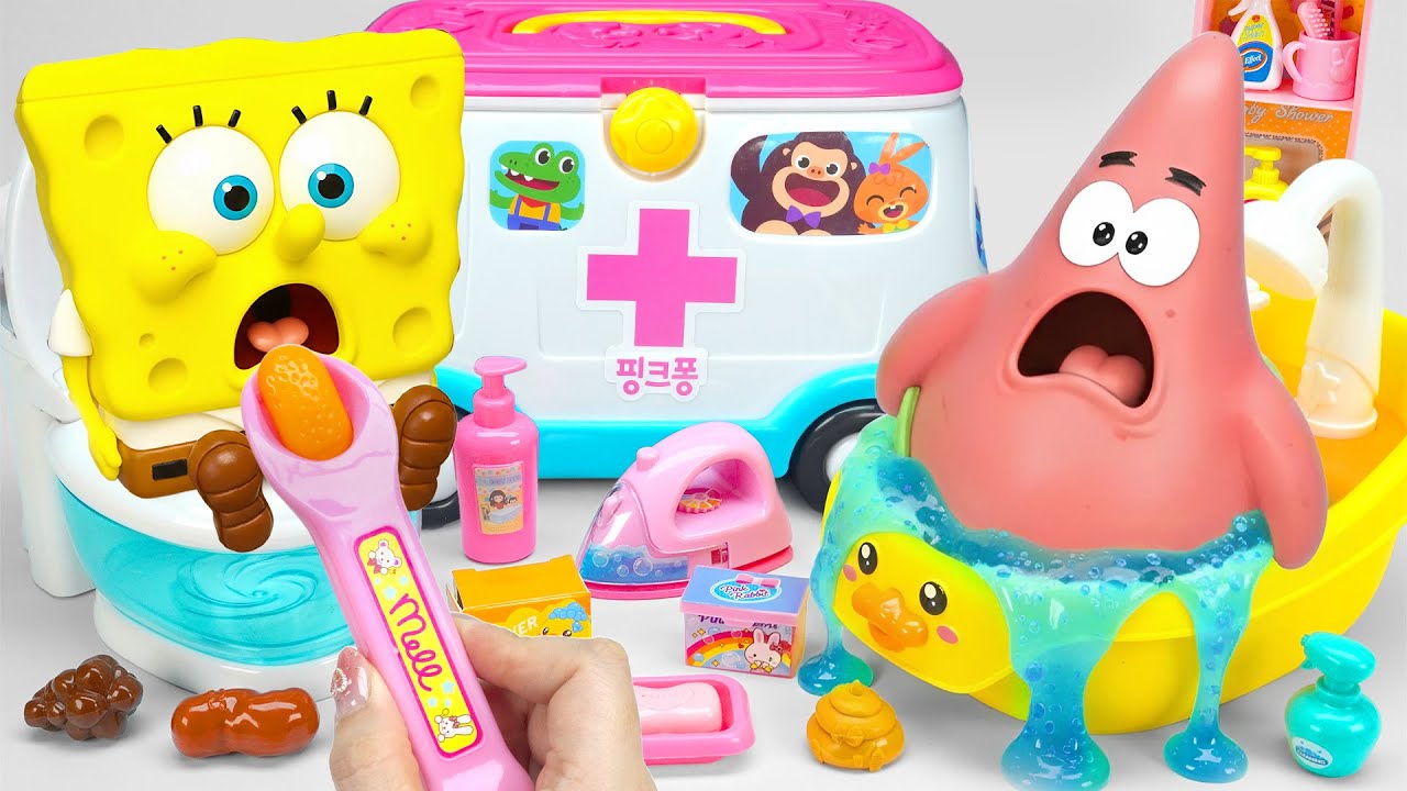 Satisfying Unboxing  Patrick SquarePants Doctor Toys Collection