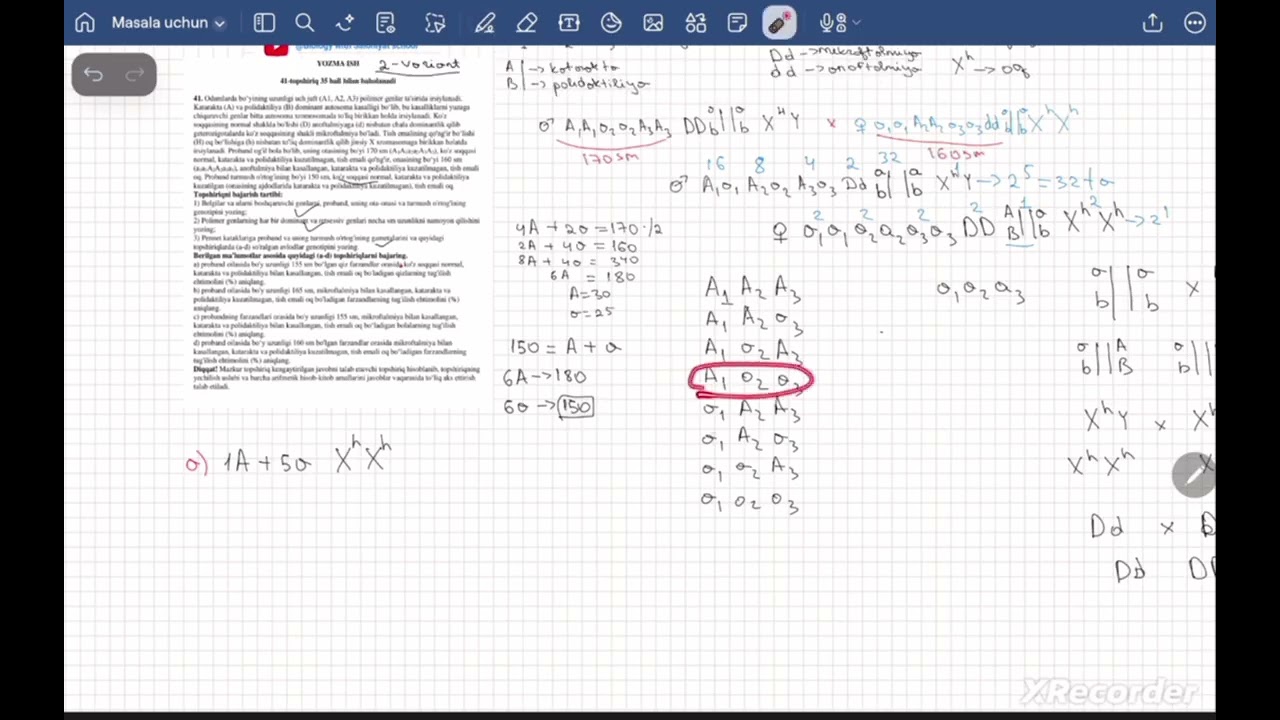 N.Ismoilov 2-qism 2-variant 41-yozma ish masalasi