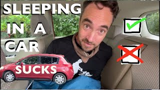 Sleeping in a compact car - How to live in a small car