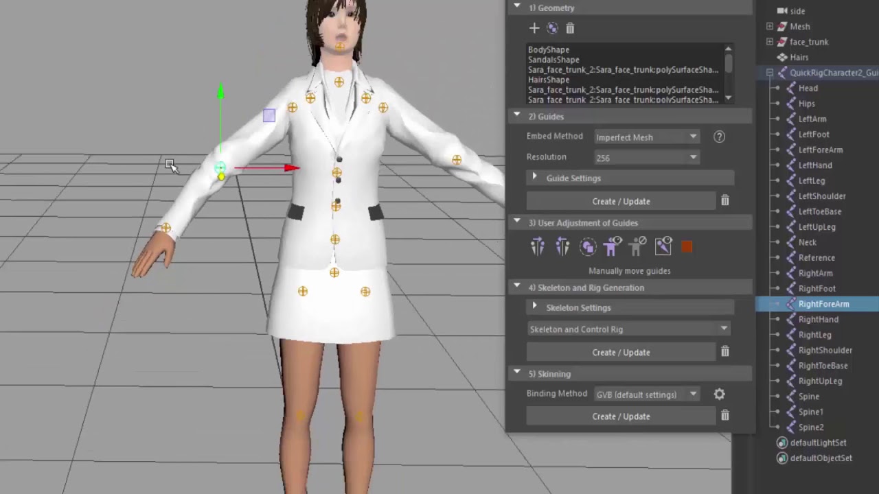 Quick Rig Maya 2018 - YouTube