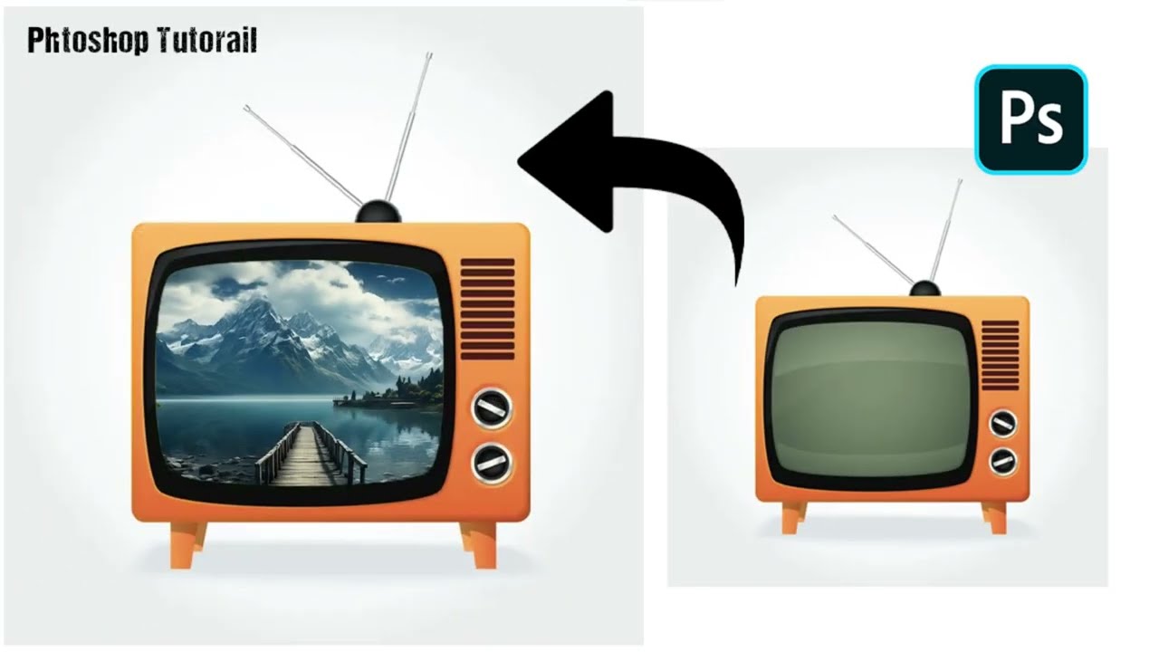 How to make tv screen mockup in photoshop 2024 