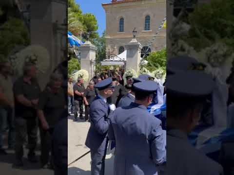 Κηδεία του ήρωα σμηναγού Χρήστου Μουλά στα Χανιά