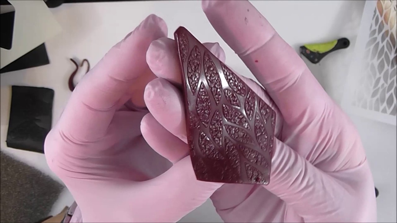 Tuto Fimo/polymère  Association pochoirs et textures