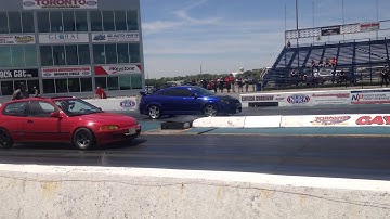 B20vtec vs Cobalt SS supercharged race 1
