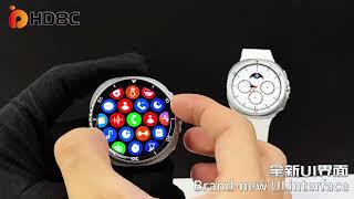 HD8C 1.43 inch BT5.4 Rotate Dial Smart Watch