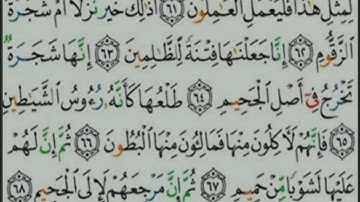 سورة الصافات - تلاوة للآيات 62 إلى 74