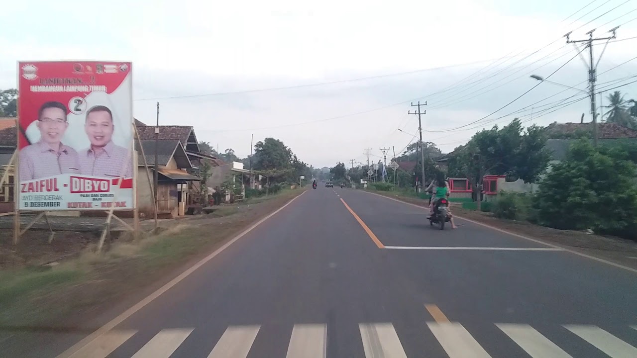 Sumberjo Way Jepara Lampung Timur Jalan Lintas Timur Bakauheni Way Areng