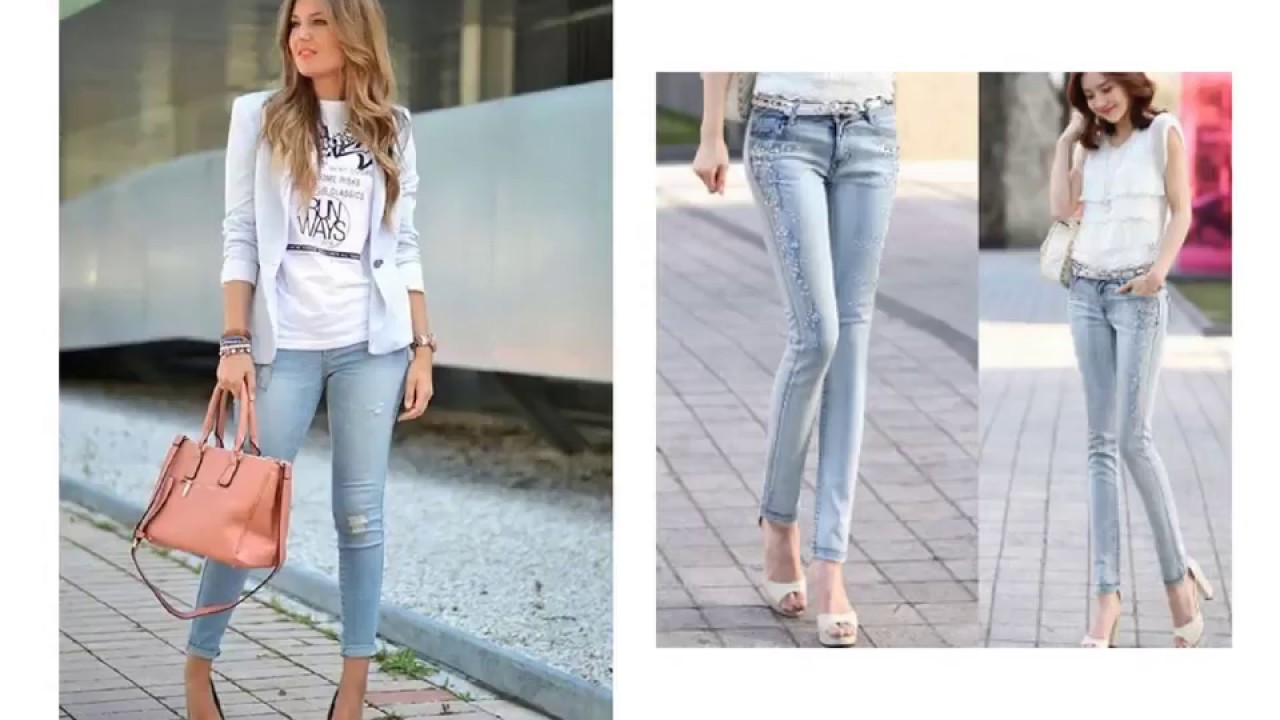 blue jeans outfit womens