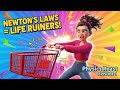 Newton's Laws ROASTED by Gen Z Girl - Physics Facts That Actually Make Sense 😂