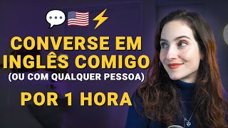 1 hora de CONVERSAÇÃO em inglês - Pratique com 15 perguntas SIMPLES para interagir no dia a dia