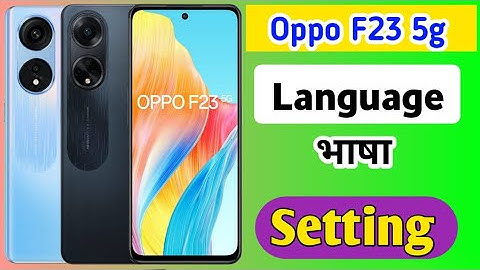 OPPO f23 me language या भाषा ko change ya कैसे बदले| how to language settings in oppo f23 5g
