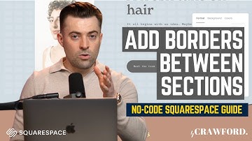 Add a Border Between Sections on Squarespace
