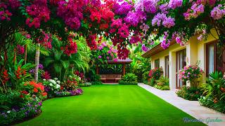 Romantic Tropical Garden 🌸 Peaceful Piano Music to Calm Your Mind & Soul