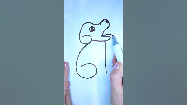 How to draw a DOG from numbers. 6+6+2+1 = dog #shorts