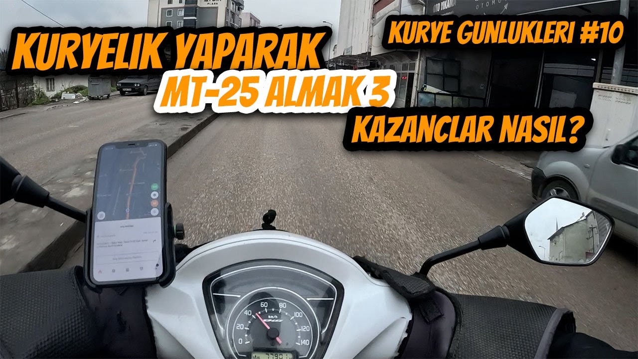 TRENDYOL GO KURYE GÜNLÜKLERİ 10 l KURYELİK YAPARAK MT-25 ALMAK 3 l KAZANÇLAR NASIL?