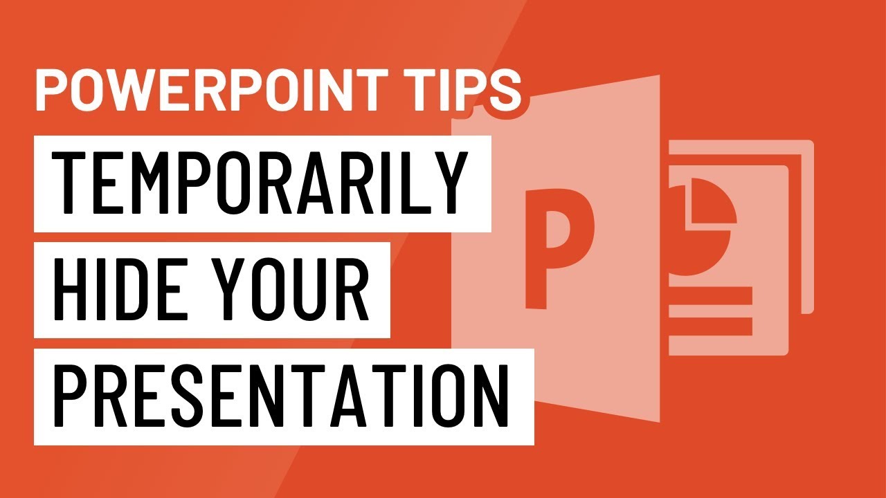 PowerPoint Quick Tip: Temporarily Hide Your Presentation