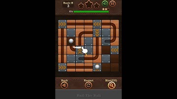 Roll The Ball Slide Puzzle 2 - Basic H Level 3 Walkthrough