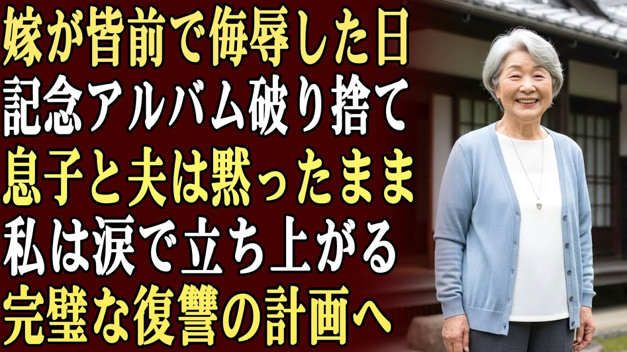 私の67歳の誕生日に、嫁は皆の前で私を侮辱し、記念のアルバムを破り捨てた。もっと辛かったのは、息子と夫がただ黙って見ているだけだったこと…。翌日、私は完璧な復讐を計画し始めた。