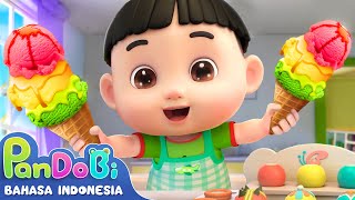 Yuk Membuat Es Krim Warna-warni Dengan Aku | Lagu Es Krim Anak-anak | Super Pandobi Bahasa Indonesia