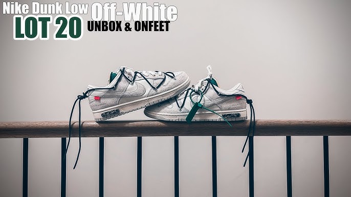 On Feet Quick Review of Nike Dunk Low Off White Lot 20 