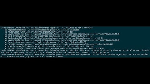 UnhandledPromiseRejectionWarning: TypeError: joi_1.default.validate is not a function