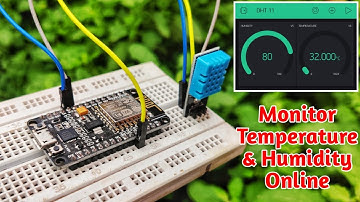 Room Temperature over Internet with BLYNK ESP8266 & DHT11 | NODEMCU IOT temperature monitor 🌡️