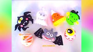 DIY-EsFeRaS/Llaveros Tema Halloween/Felt Ornaments Halloween-TUTORIAL