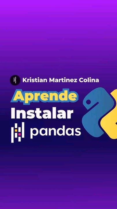 como instalar una libreria en Python, como instalar pandas en Python ...