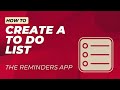 How to Use The Reminders App as a To Do List