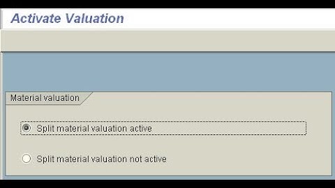 Split Valuation | How to do Split Valuation in SAP MM | SAP MM ||