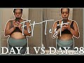 DAY 1 VS DAY 28 - INSAINTY FIT TEST - 115 LBS WEIGHT LOSS JOURNEY