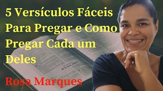 5 VERSÍCULOS BÍBLICOS FÁCEIS PARA PREGAR E COMO PREGAR CADA UM DELES | Por: @RosaMarques