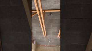 Finished Wood Wool Ceiling in Our Straw Bale House