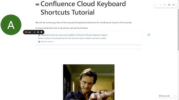 Confluence Cloud Keyboard Shortcuts Tutorial