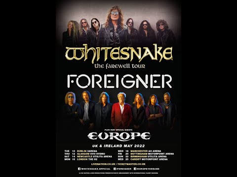 Foreigner - FULL SET - Live at London 02 Arena - Whitesnake Farewell Tour 2022 16/5/22