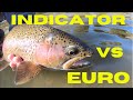 FLY FISHING CHALLENGE! (euro nymphing vs indicator)