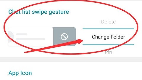 How to change chat list swipe gesture in telegram