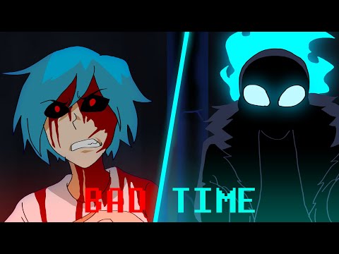 BAD TIME- Nightmare Sans vs BF? (FNF Animation)