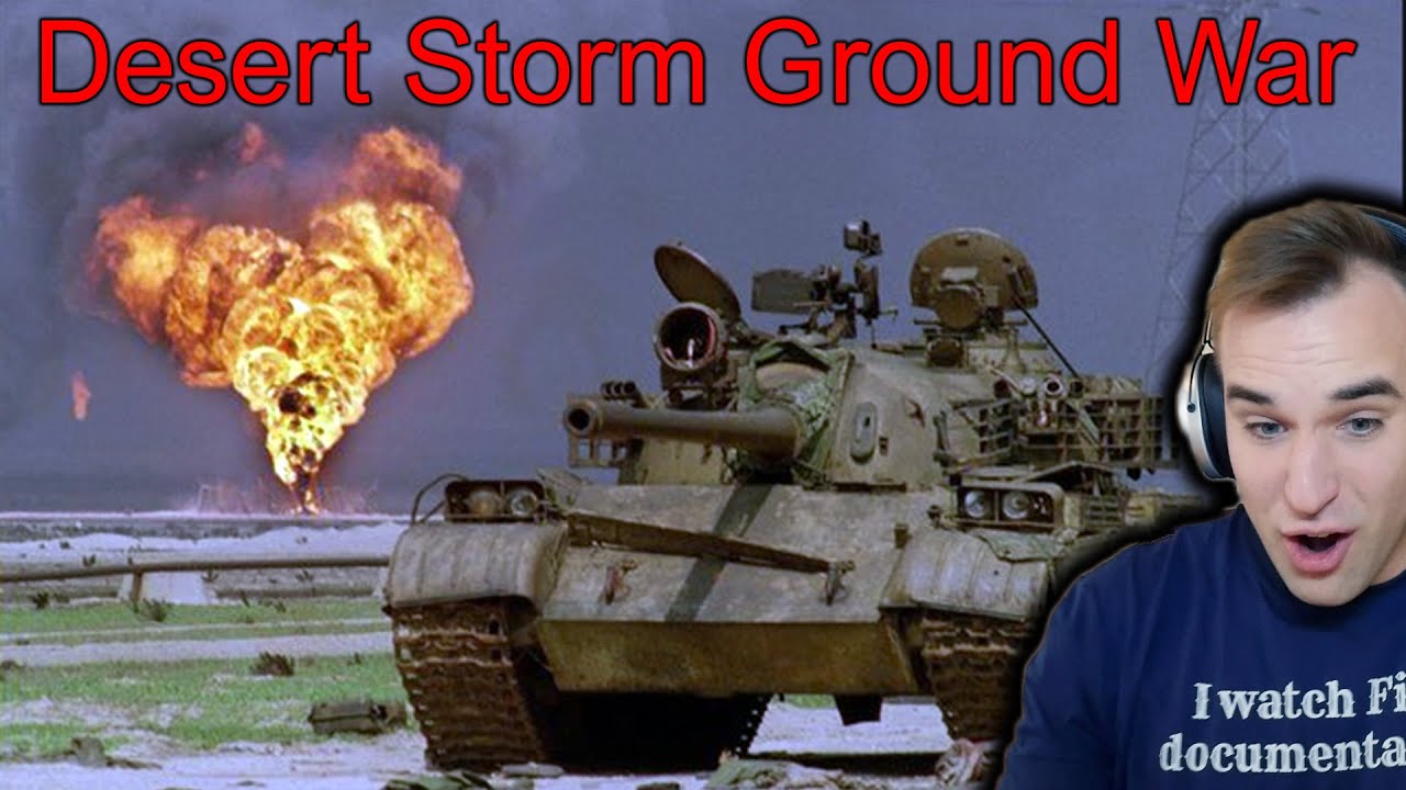 Estonian Soldier reacts to Desert Storm ground war